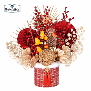 SM新新精艺喜气洋洋新年福桶新春摆件福气满满节日氛围装饰喜庆