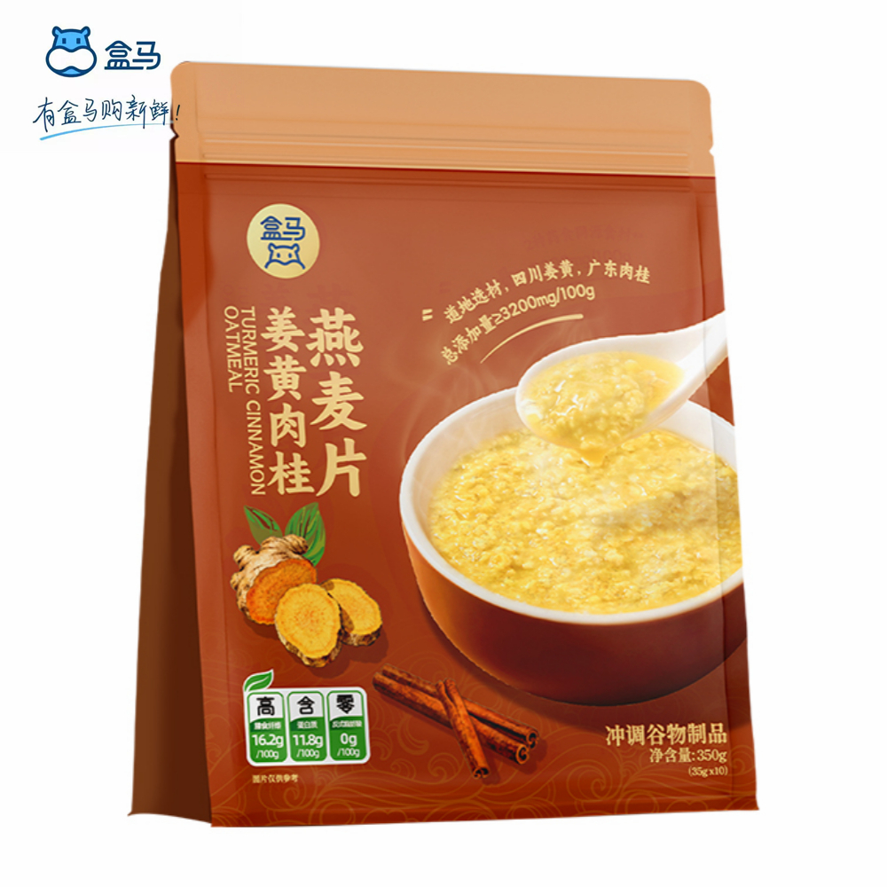 盒马姜黄肉桂燕麦片350g