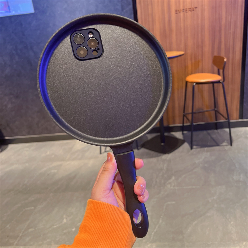 小众不撞款平底锅手机壳适用vivo