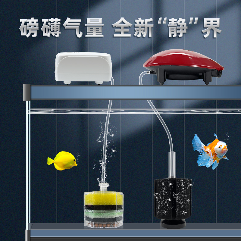 金利佳鱼缸生化过滤器小型三合一净水电动水妖精循环水系统水泵