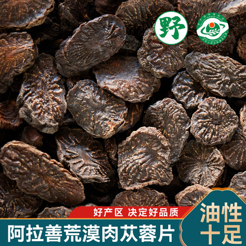 阿拉善肉苁蓉切片荒漠油性秋季正