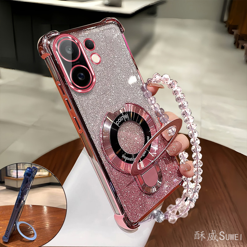 适用于vivoS30手机壳网红高颜值女款S30Promini创意支架保护套V2464A气囊硅胶软壳S3O全包镜头防摔vivi带挂绳