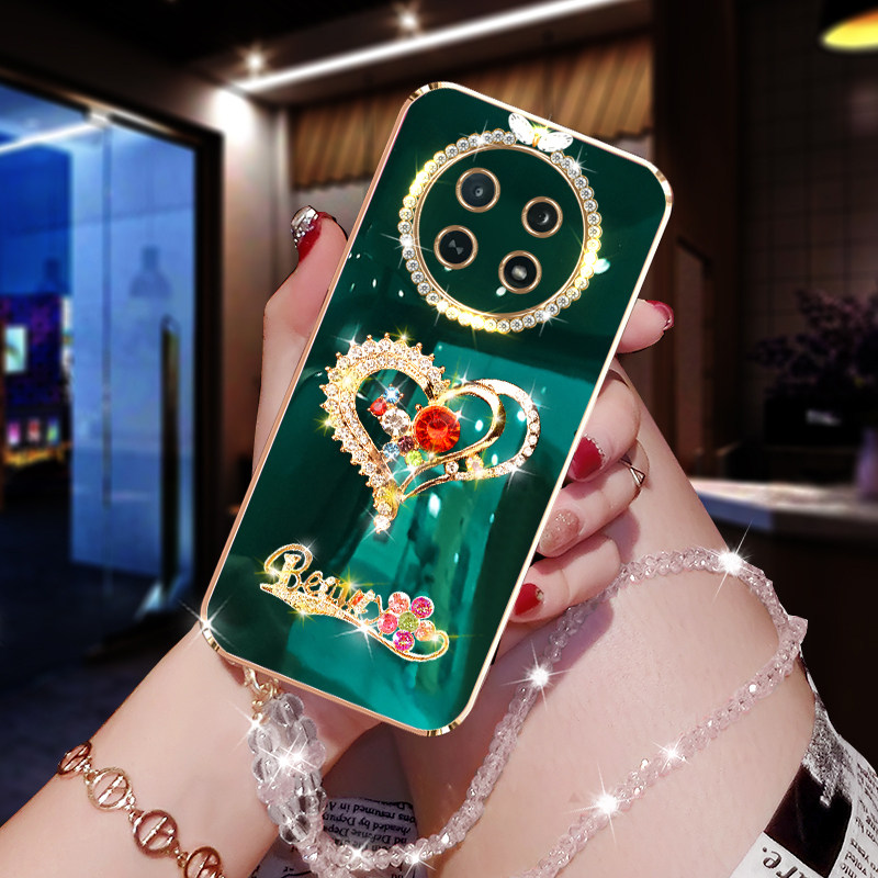 OPPOA2Pro手机壳新款高级感软壳超薄PJG110女款网红全包镜头防摔a2por曲面屏带钻保护套opop长挂绳POOP硅胶套高性价比高么？