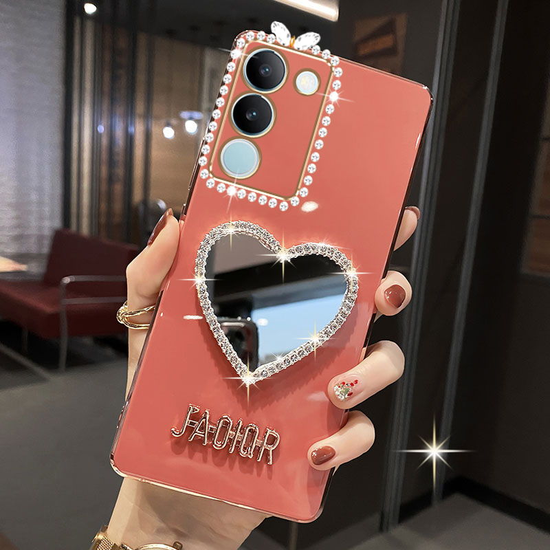 vivoS17硅胶潮流个性镜面保护套