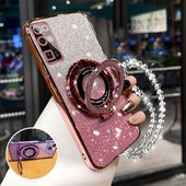 华为荣耀30手机壳时尚 AN00带挂绳 AN10全包EBG 创意闪粉支架保护套Honor30Pro硅胶超薄防摔30s高级感女款 BMH