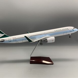 47CM飞机模型A321国泰航空客机模型静态摆件爱好者的收藏佳品