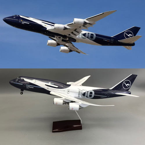 47cm德国汉莎B747飞机模型汉莎100周年纪念款汉莎747航空模型礼物