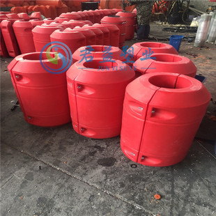 500*800孔径250拦污浮筒 夹管塑料浮筒