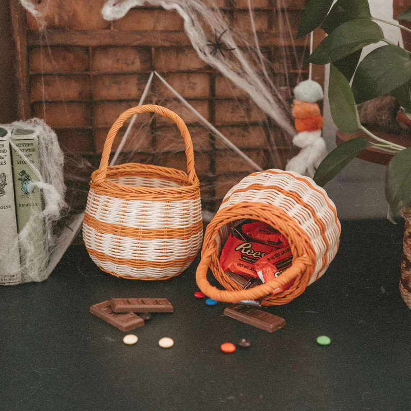 编织篮手提包手工藤编真藤收纳篮儿童玩具带提手收纳筐摄影道具,家居饰品,花篮,淘宝优惠券,粉丝福利购,淘宝优惠卷