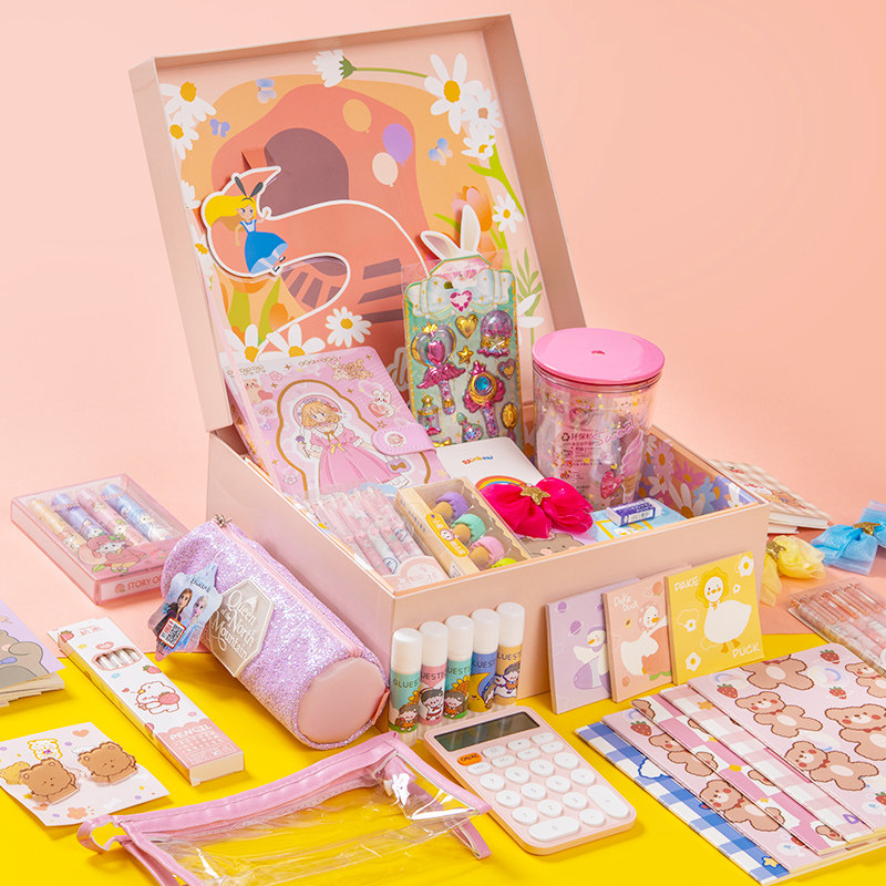 氪氪文创笔袋本子计算器水杯梦幻公主文具礼盒可爱精美礼物大礼包