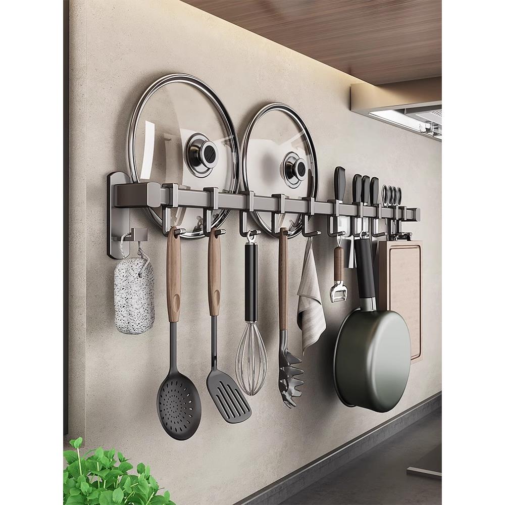 刀！勺！锅盖！切菜器！各种厨房小工具都可以挂！强大的收纳功能