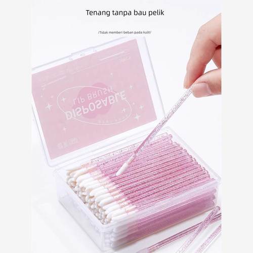 正品儿童舞台妆一次性唇刷口红唇膏棒化妆师专用晕染植绒棉签化