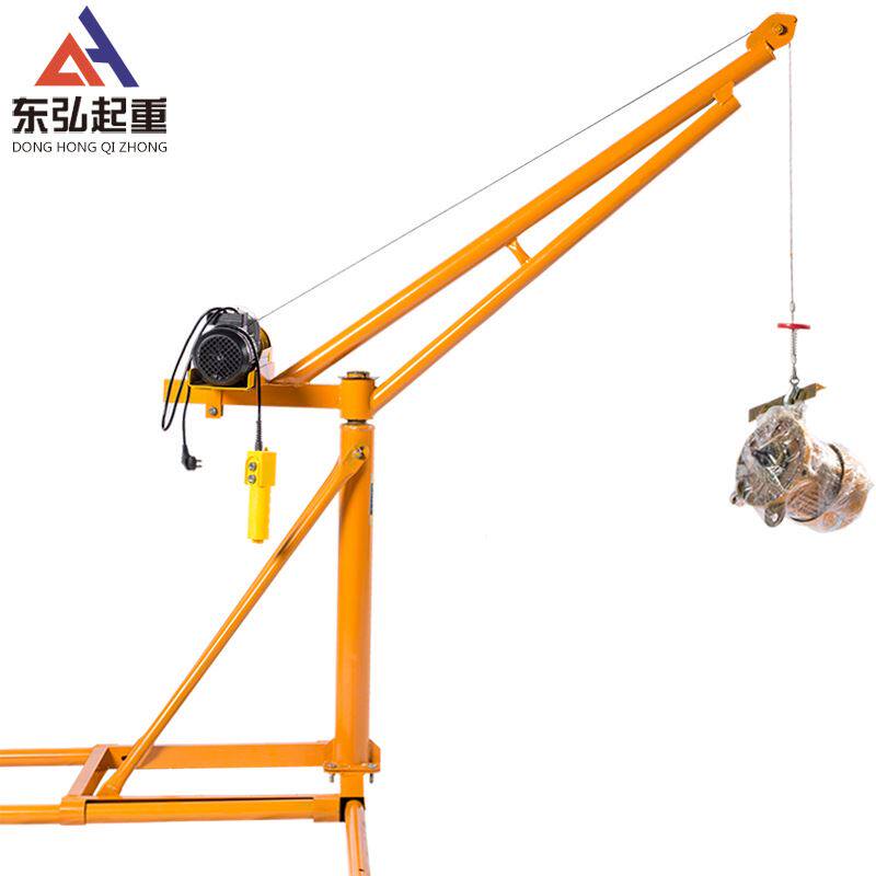 室外吊运机吊粮机建筑装修吊砖机上料机电动家用小型吊机提升机
