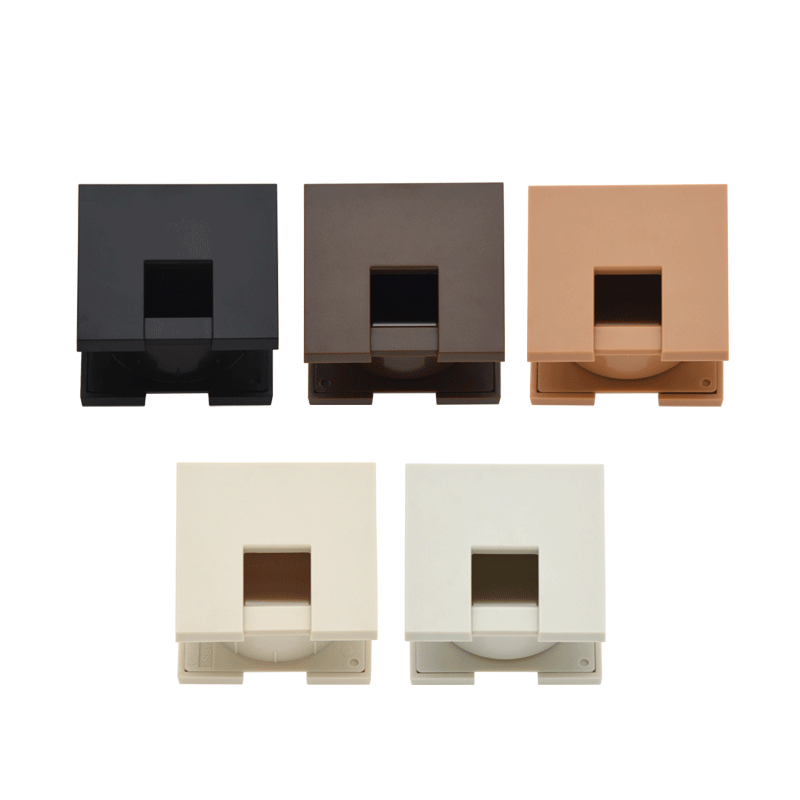 日本LAMP蓝普双面穿线孔盖板桌面走线盒35/40/48/64mm开孔装饰圈