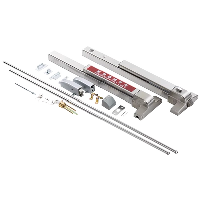 防火门锁平推式逃生推杆锁不锈钢