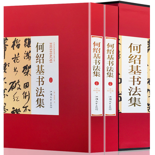 何绍基书法集 正版16开精装全2册 中国书法家全集 书法作品何绍基行书 何绍基临张迁碑 隶书名家名帖书法作品欣赏何绍基临乙瑛碑贴