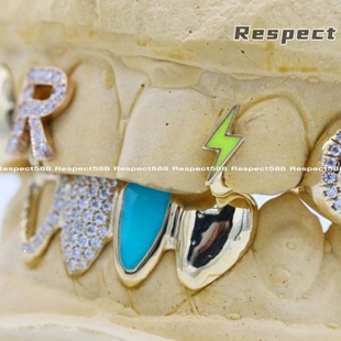 Respect 私人订制grillz牙套滴胶卡通表情定制欣赏