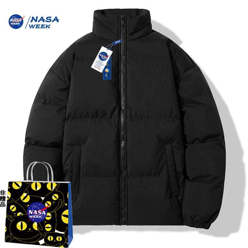 NASA WEEK联名款潮牌冬季加厚羽绒棉服男女士棉袄保暖情侣装棉服