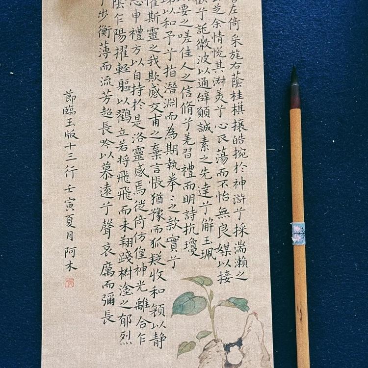 282号花卉12开册页小品仿古纸半生熟宣纸国展纸参赛纸昱斋艺品