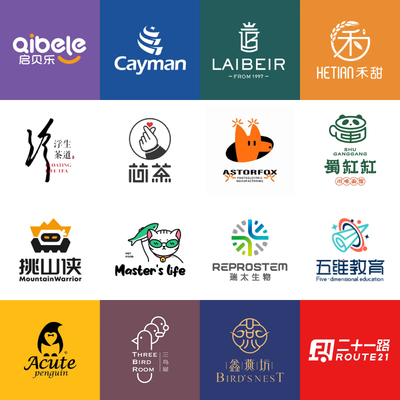 logo设计原创商标企业店铺餐饮品牌卡通头像字体标志名片门头定制