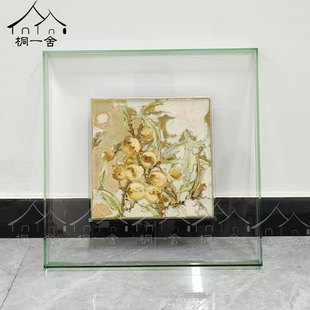 瓷板画亚克力陶瓷手绘画框相框定制装裱毕业艺术作品展示框厅挂墙