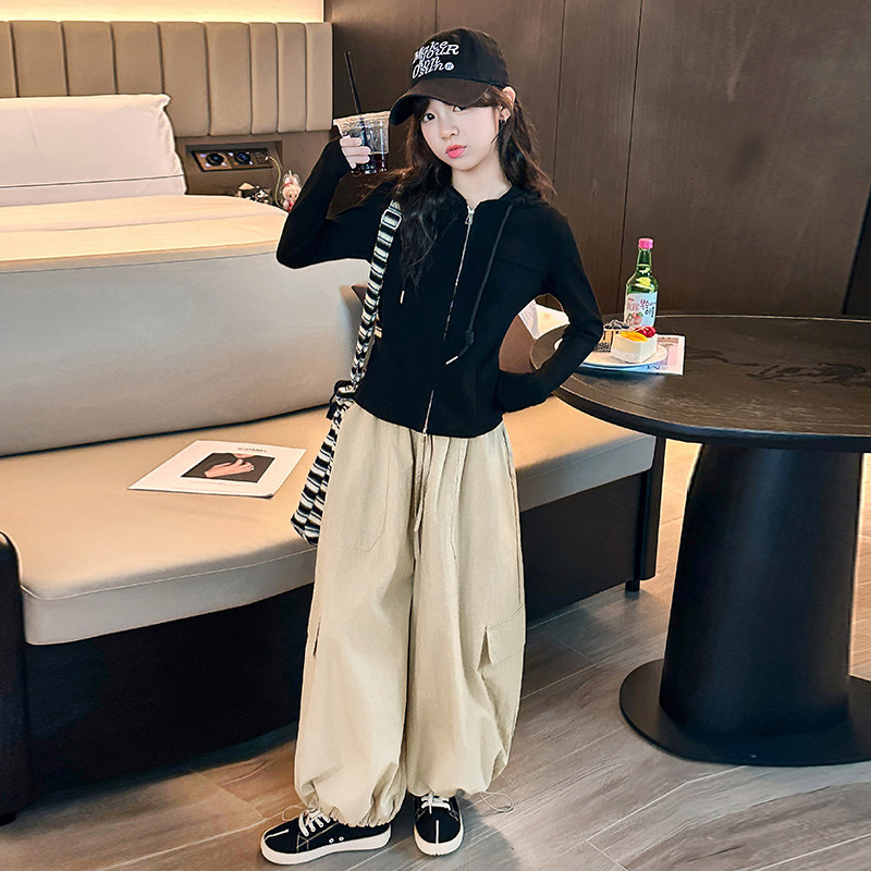 卫衣女春秋2025新款开衫外套ins风女童萌娃休闲秋款甜酷初秋秋天