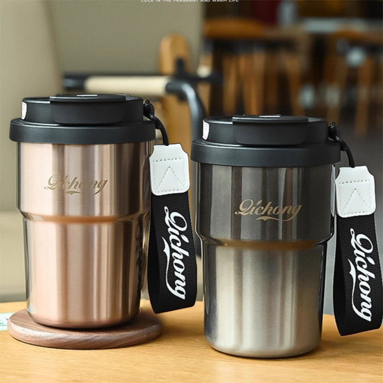 新款手提不锈钢保温杯咖啡杯商务l礼品赠节日高档礼物3D印刻logo