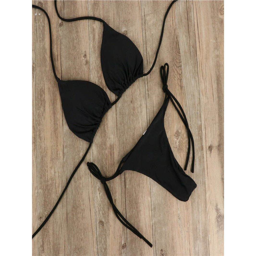 采购产品白色，红色，蓝色和黑色吊带比基尼比基尼性感泳装女性的