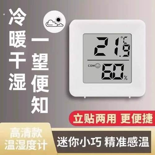 温度计室内家用精准婴儿房温湿度计壁挂室干湿计电子数显表高精度