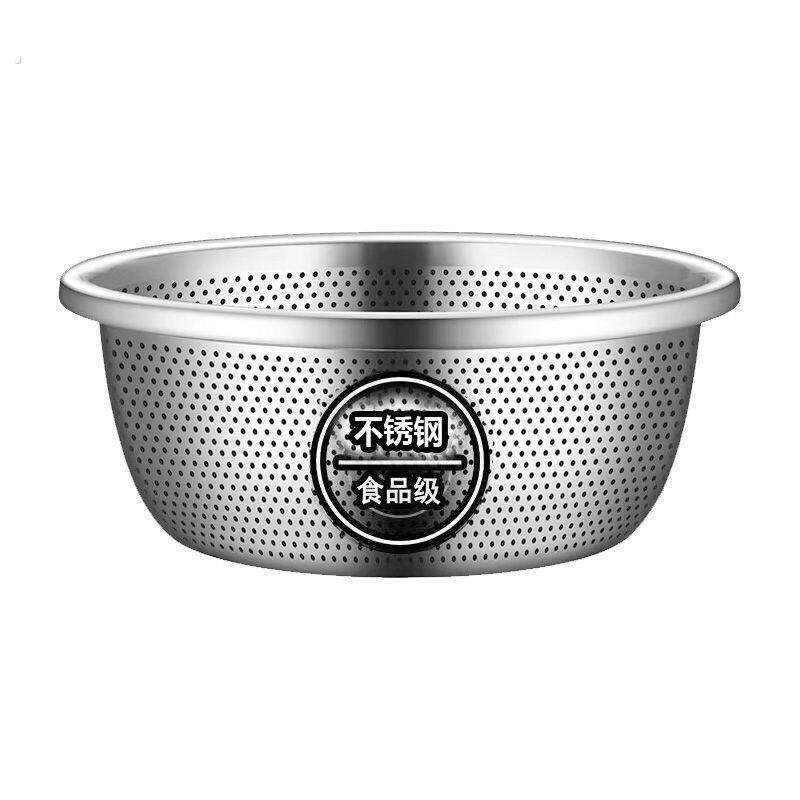 不锈钢漏盆米筛沥水篮厨房洗菜老式洗家用圆形新款沥水篮