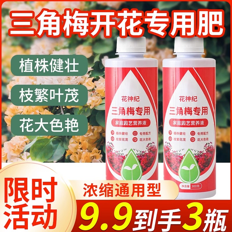 速发三角梅开花营养液粉花花爆促骨肥复合肥料育花枝繁叶茂促开花