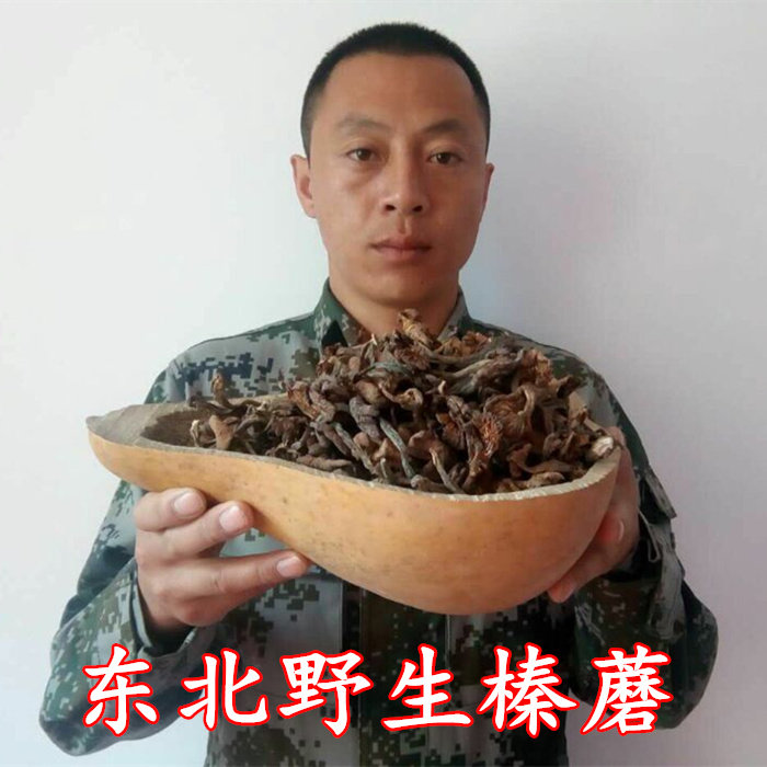 2025新货东北特产野生榛蘑干香菇干货小鸡炖蘑菇无根榛蘑丁250克