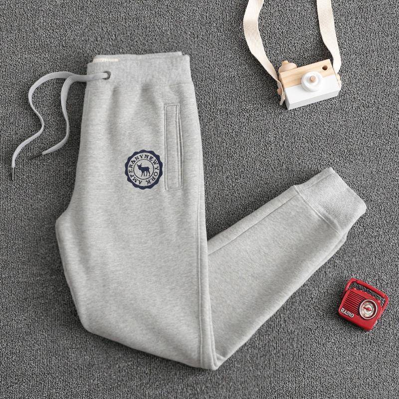 韩国春秋休闲纯棉裤子2025加绒加厚女士运动裤女时尚女裤卫裤冬