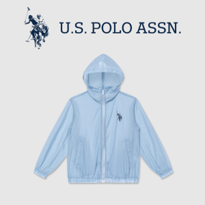 US POLO外套2024新款夏季儿童皮肤衣中大童夏装上衣男孩洋气衣服