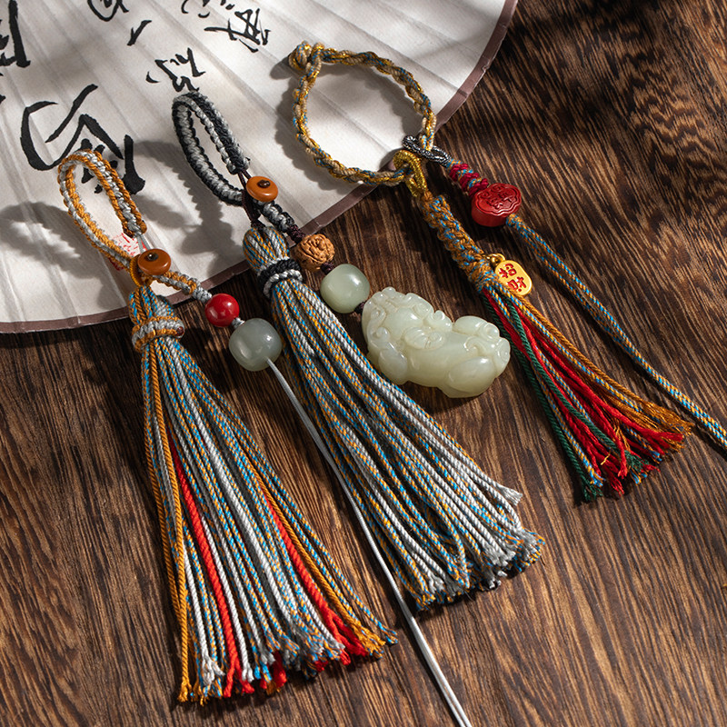 思怀手工编织藏式流苏汽车钥匙扣半成品挂绳配件手机链diy挂件女,节庆用品/礼品,钥匙扣,淘宝优惠券,粉丝福利购,淘宝优惠卷