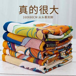 纱布浴巾纯家用大人洗澡棉XUZ加滩大水裹巾吸速干不掉毛儿童四层