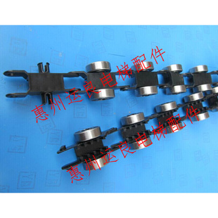 运良电梯配件通力回转链扶梯扶手带滑轮组件黑色17节回转链830长