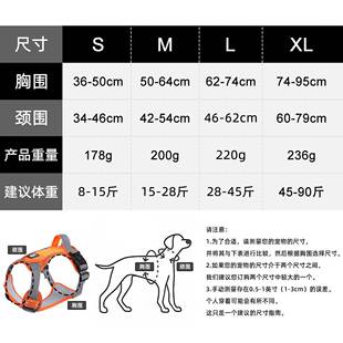 款狗狗胸背中大型犬狗绳爆冲宠物引绳牵双工透8917气新宠物胸背现