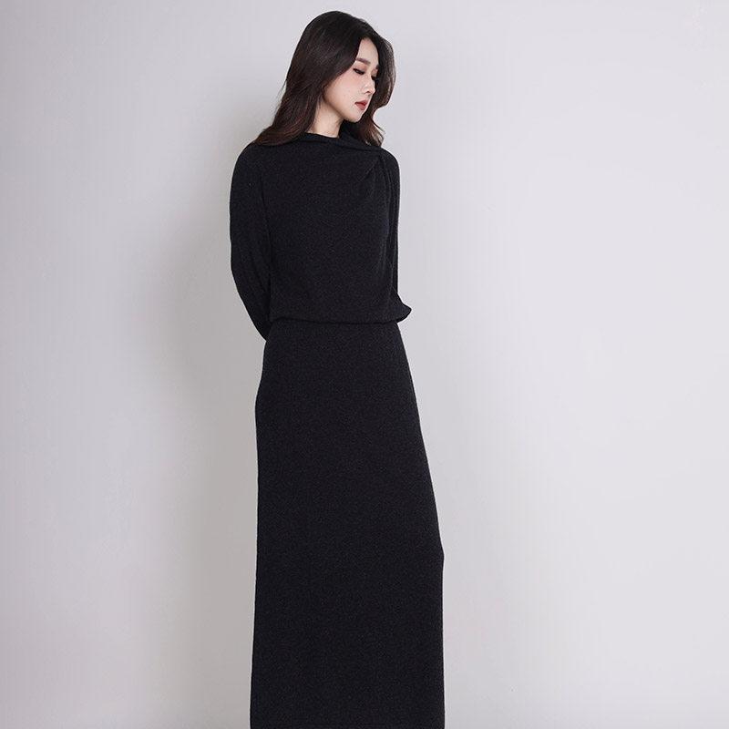 Jane express/简表达25年冬季新款毛织连衣裙DLY52002