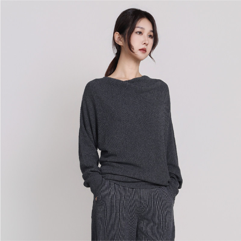 Jane express/简表达不规则斜裁女士针织圆领内搭毛衫CMS63004,女装/女士精品,毛针织衫,淘宝优惠券,粉丝福利购,淘宝优惠卷