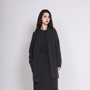 毛织开衫 简表达25冬新品 绵羊毛针织休闲DMS51008 express Jane