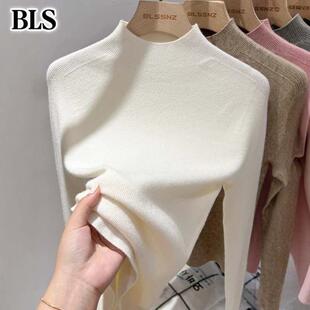 高端半高领羊毛衫男款秋冬季2025新款修身内搭针织打底衫男士毛衣