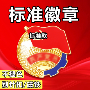 标准型中国青年学生入党磁吸扣徽章扣 党徽2.5cm扣针别针党徽新款