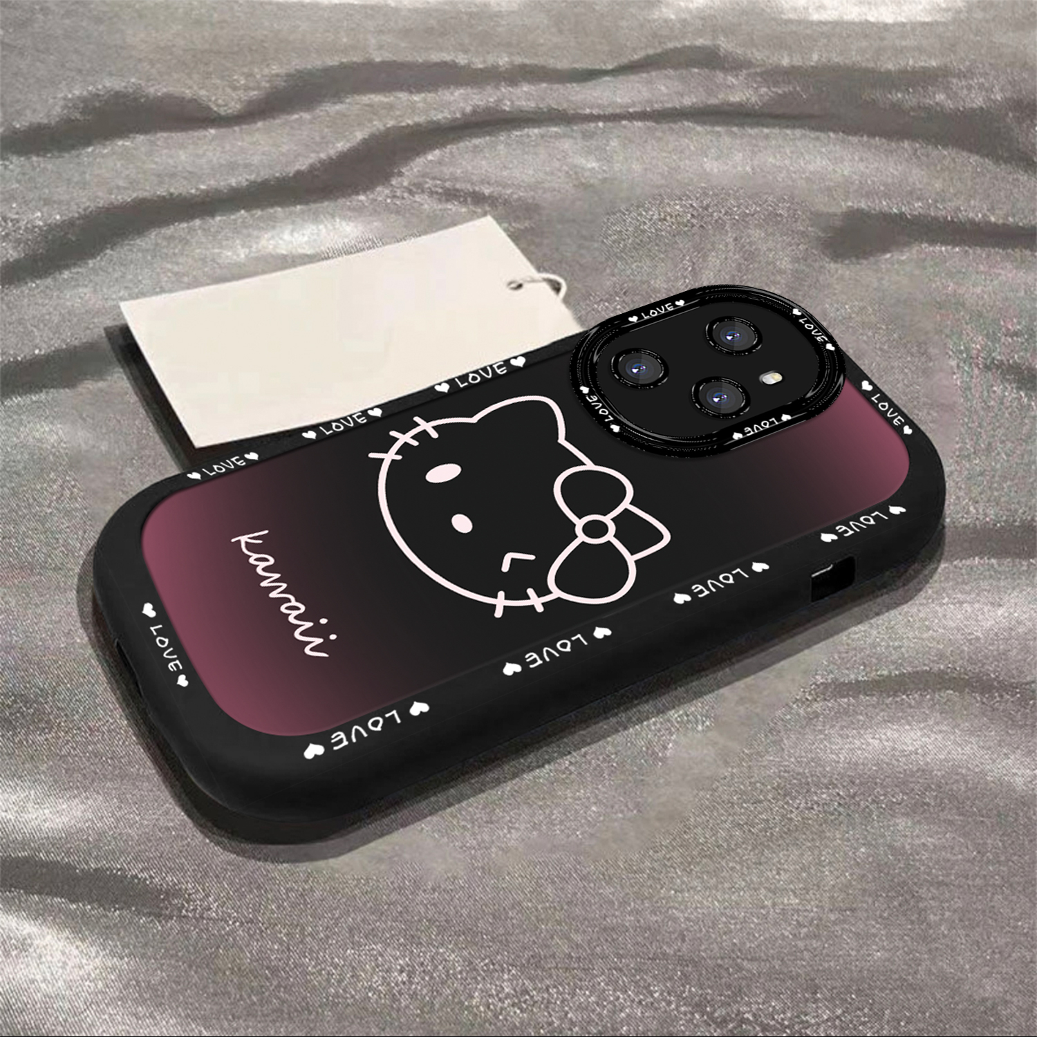 荣耀系列渐变凯蒂猫泡芙手机壳