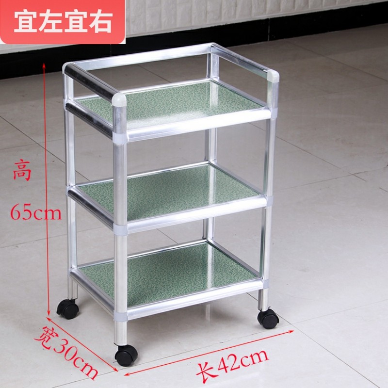置物架带轮小推车美容院用万向轮厨房手推车多层置物车可移动二层