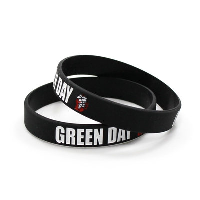 GREENDAY朋克乐队手环绿日乐队硅胶手环美国乐队手环潮流运动