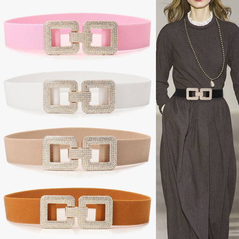 New Elastic Women's Versatile Coat with Waist Strap