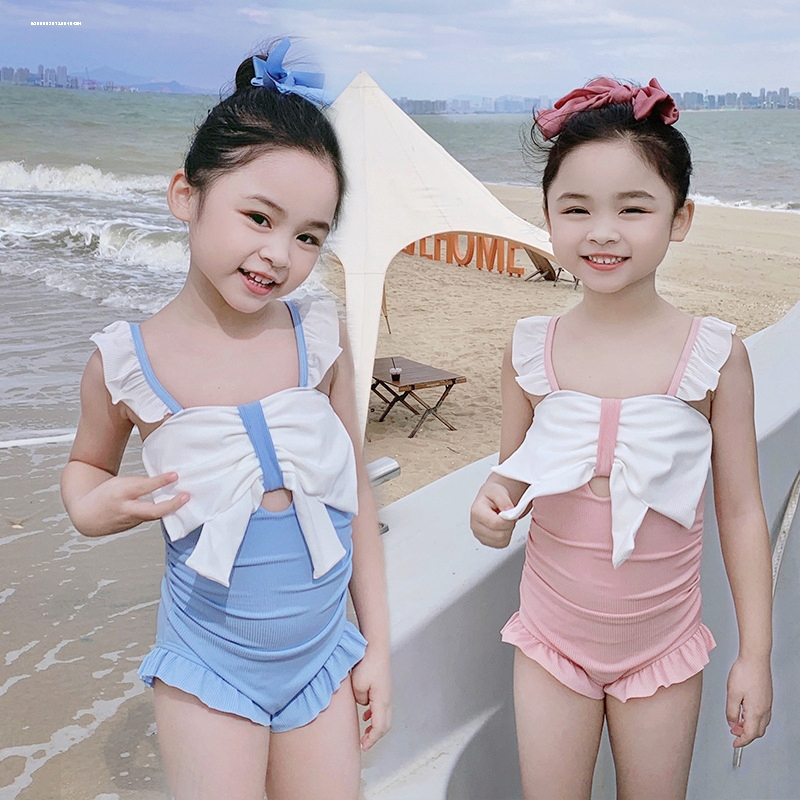儿童泳衣女孩2025新款夏季女童连体游泳衣中大童宝宝可爱速干泳装