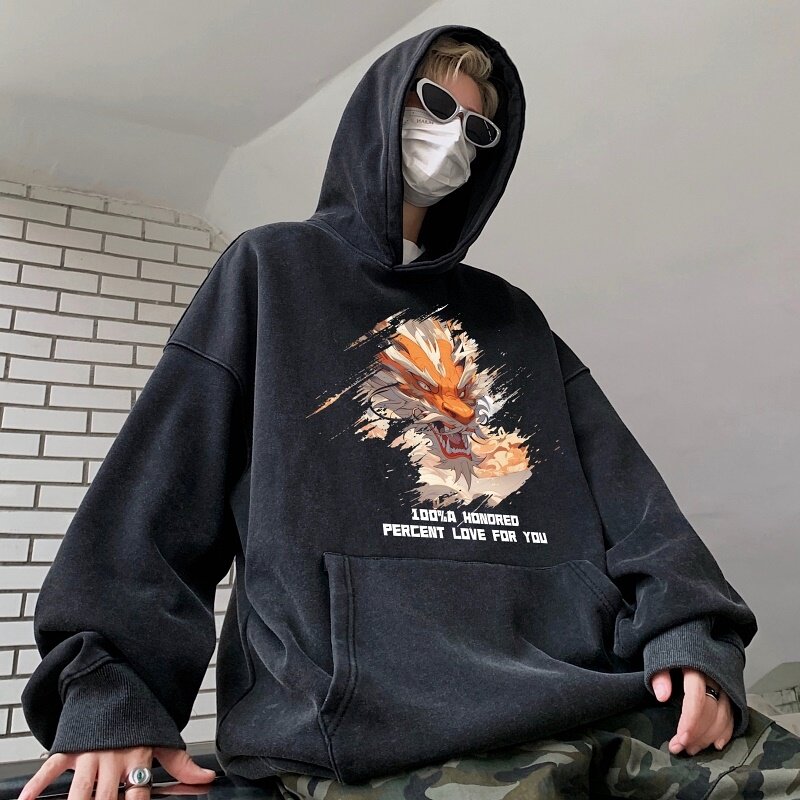LF7342P68秋冬款直播品质棉卫衣2023水洗连帽卫衣男士落肩款,男装卫衣,星座510A-6
