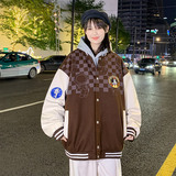 JK5220P95夜景宽松夹克流行长袖棒球服流行男装情侣印花连帽夹克，男装夹克，星座510A-6
